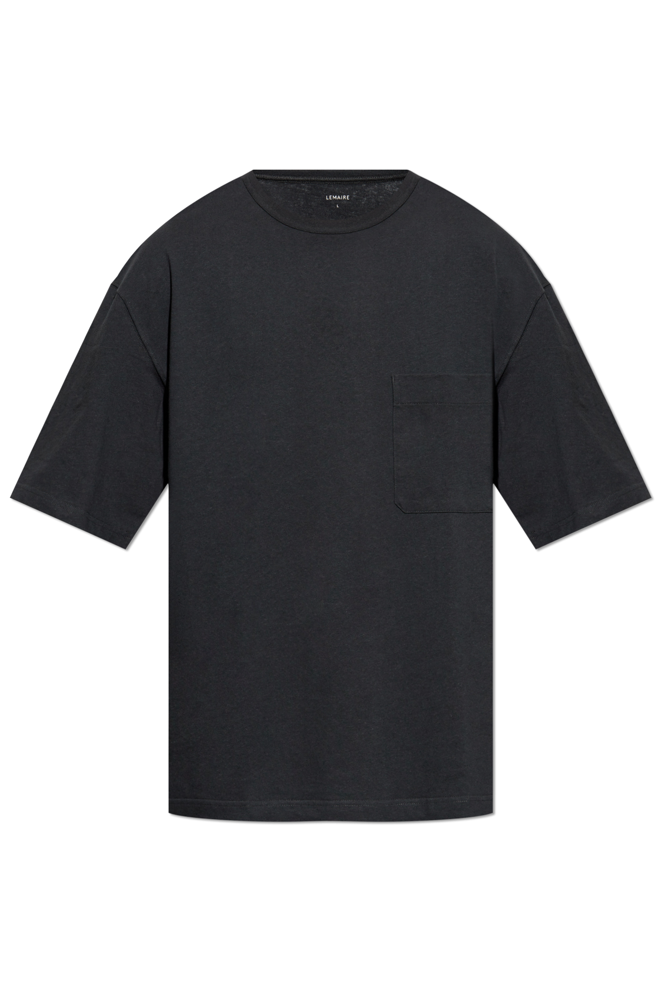 Black T-shirt with pocket Lemaire - Vitkac GB